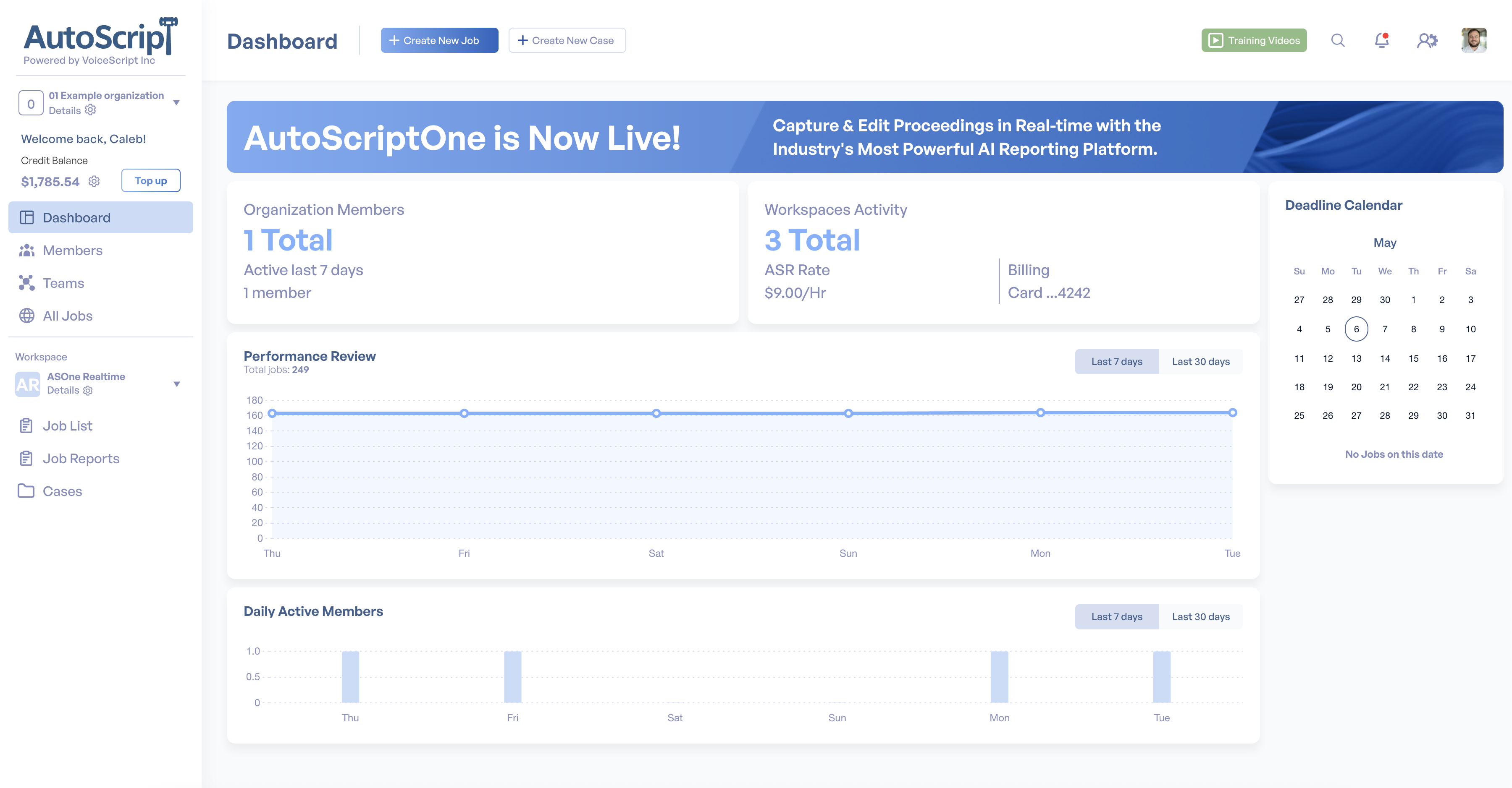 AutoScript Dashboard
